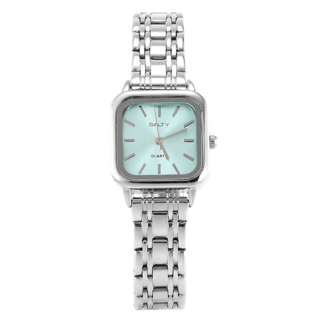 Tiffany Blue Dial Minimal Analog Quartz Watch