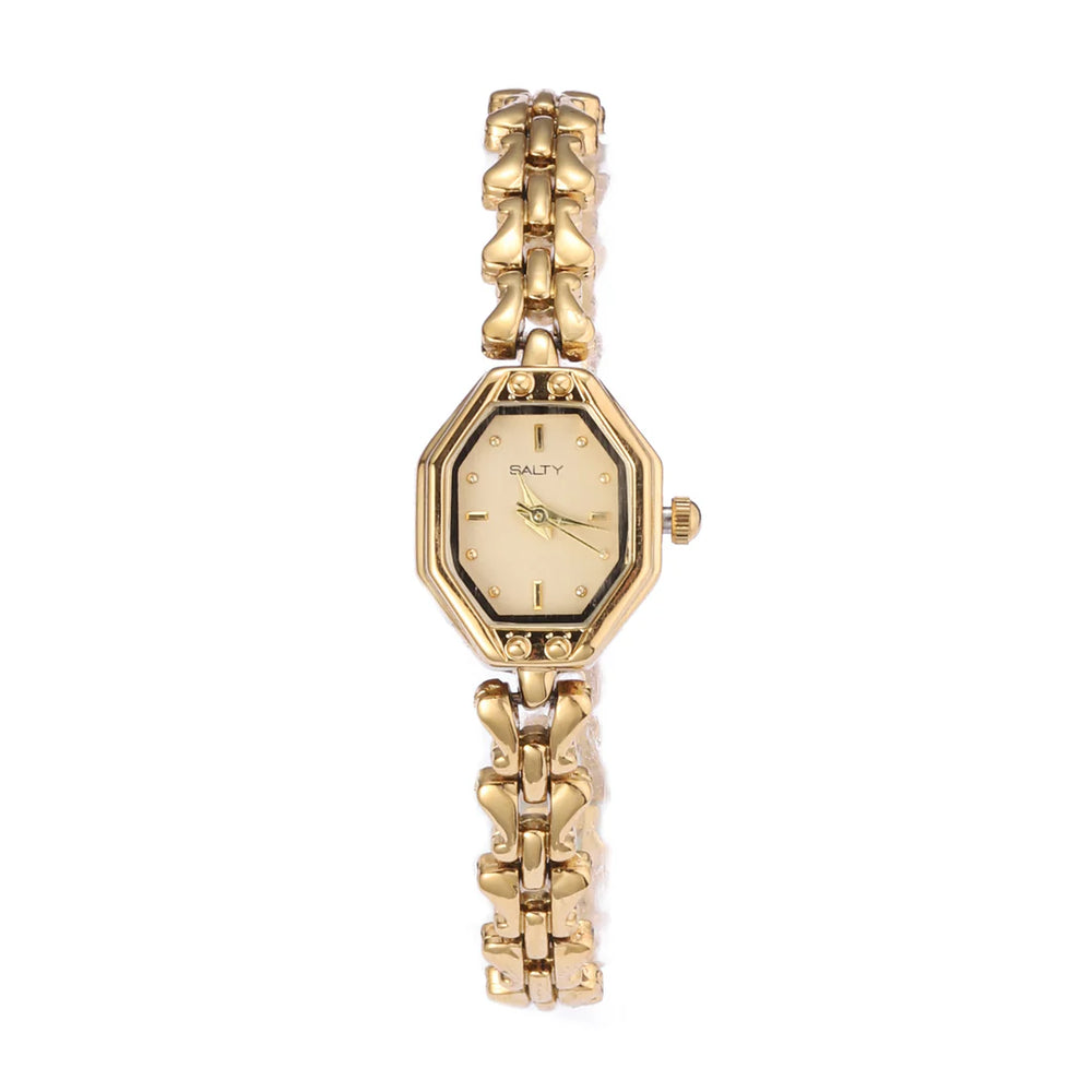 Octagon Dial Quartz Vintage Watch for women